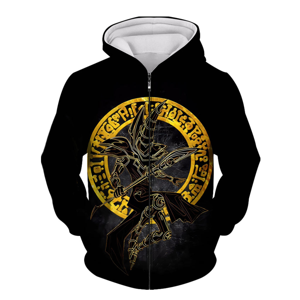 Yugioh Dark Magician With Golden Halo Black Aura Anime Apparel