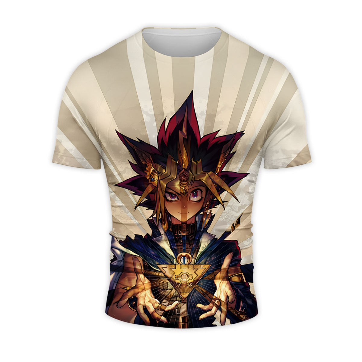 Yugioh Dark Yugi Front Glowing With Golden Light Anime Apparel