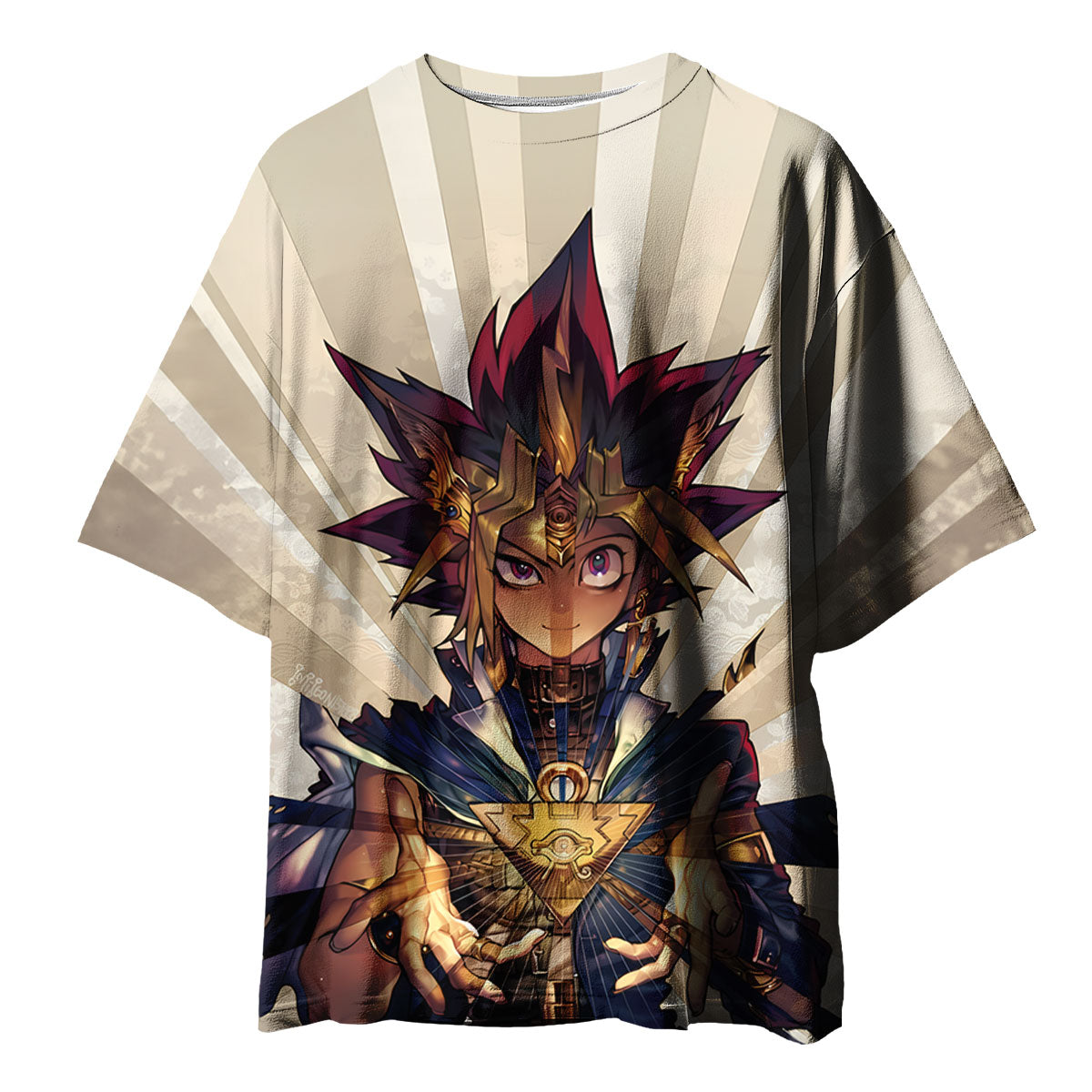 Yugioh Dark Yugi Front Glowing With Golden Light Anime Apparel