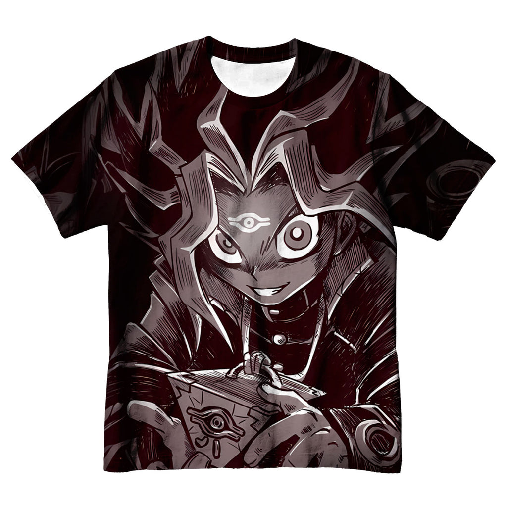 Yugioh Dark Yugi Holding Shadowy Puzzle In Darkness Anime Apparel