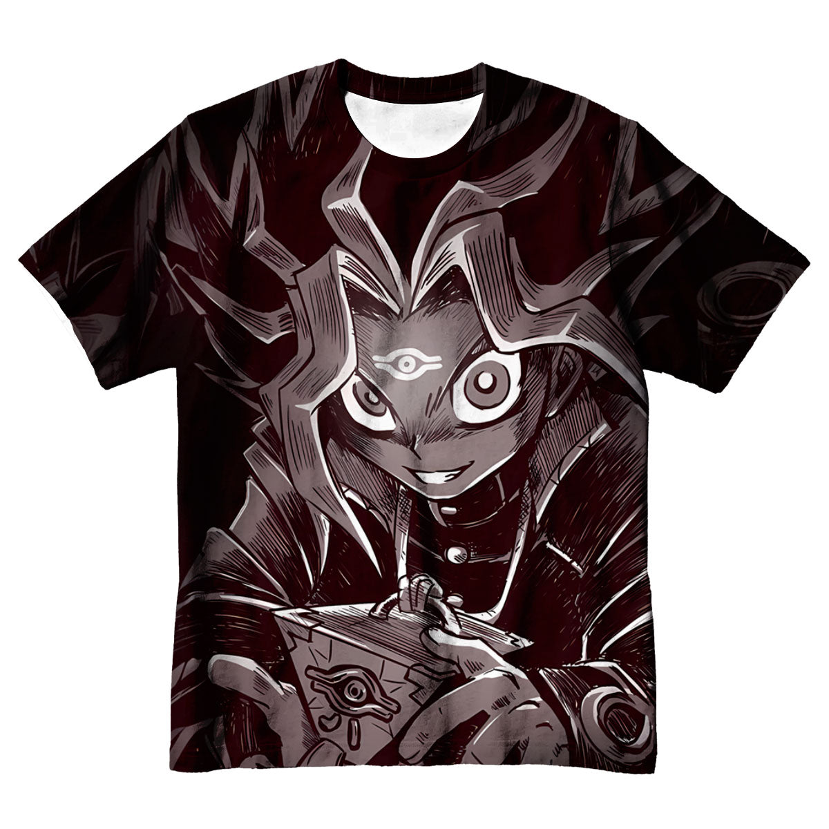 Yugioh Dark Yugi Holding Shadowy Puzzle In Darkness Anime Apparel