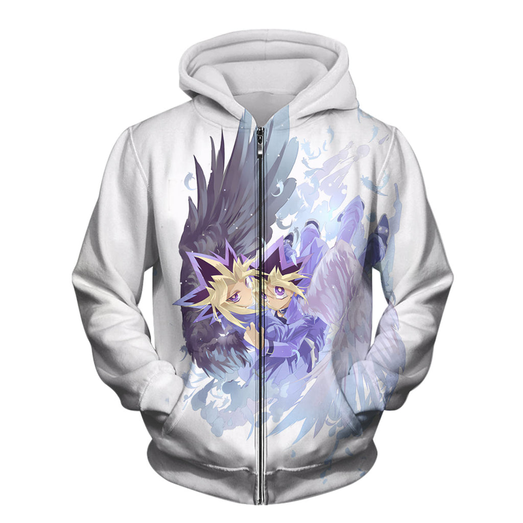 Yugioh Dark Yugi With Winged Blueeyes Battle Anime Apparel