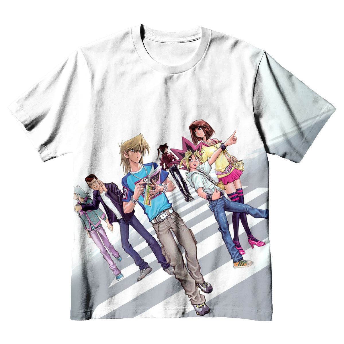 Yugioh Duel Monsters Characters Standing In A Row Anime Apparel