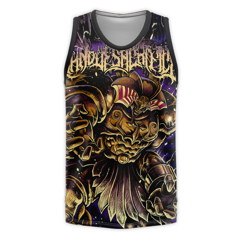 Yugioh Exodia Standing Amidst Deep Purple And Gold Anime Apparel