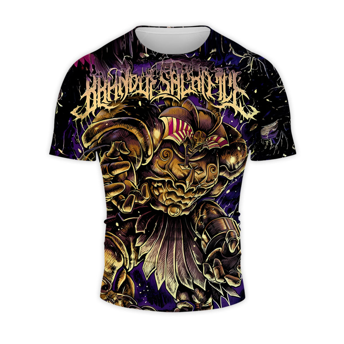 Yugioh Exodia Standing Amidst Deep Purple And Gold Anime Apparel