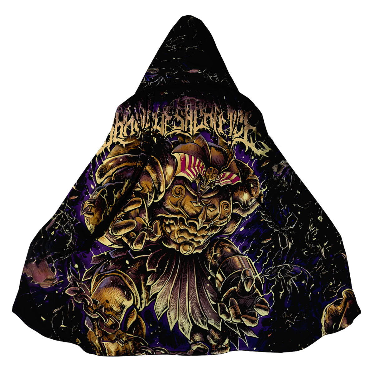 Yugioh Exodia Standing Amidst Deep Purple And Gold Anime Apparel