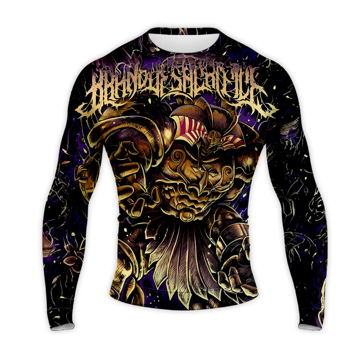 Yugioh Exodia Standing Amidst Deep Purple And Gold Anime Apparel