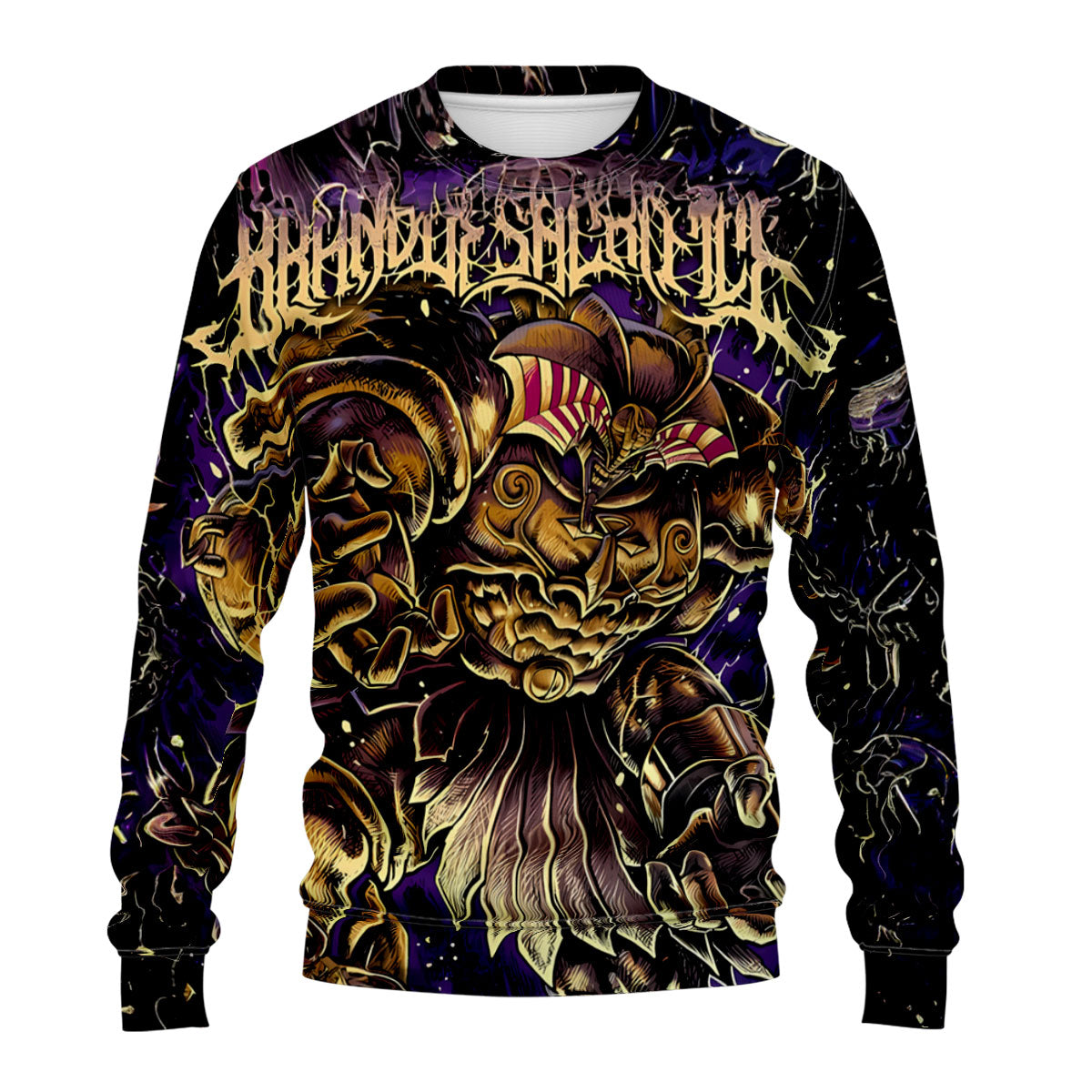 Yugioh Exodia Standing Amidst Deep Purple And Gold Anime Apparel