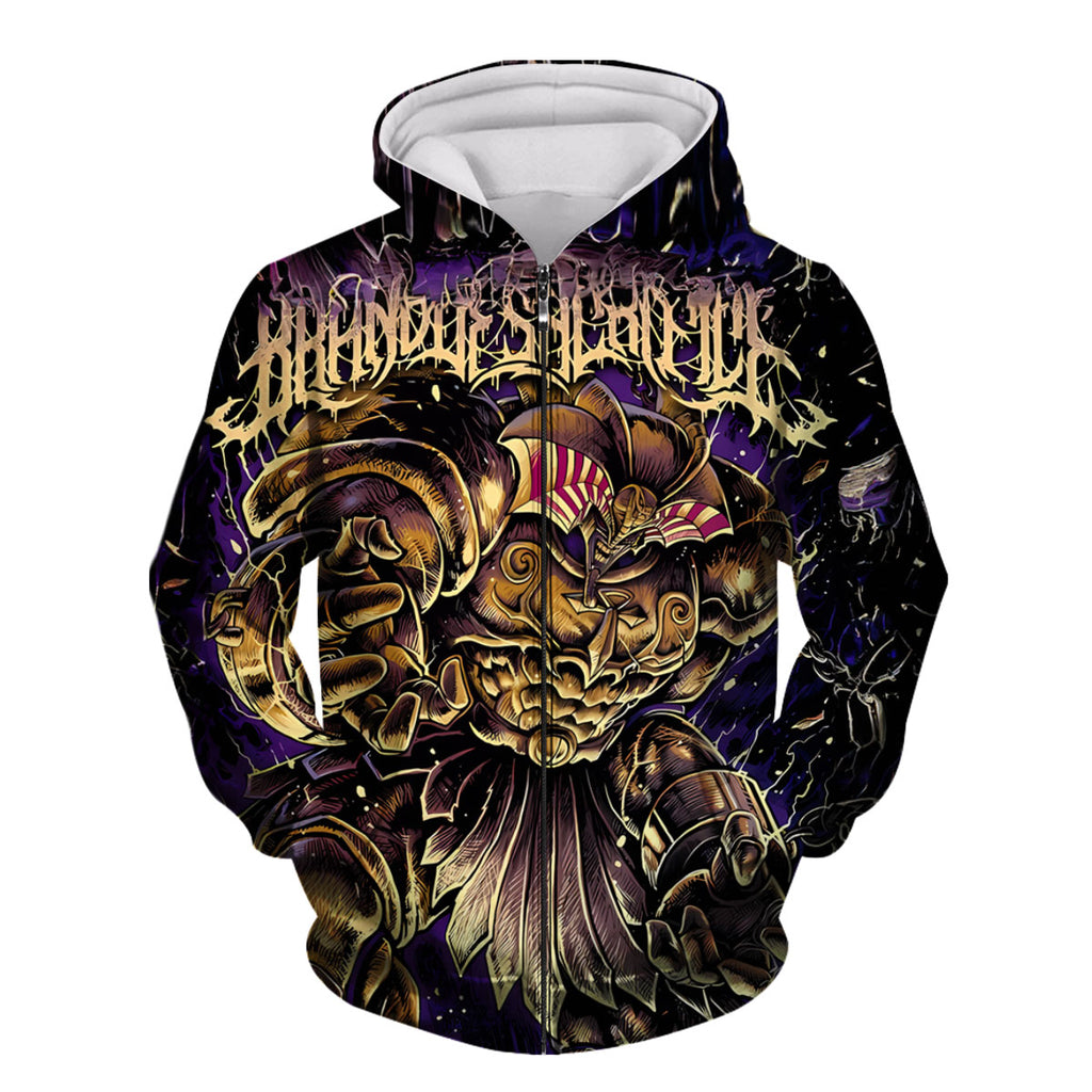 Yugioh Exodia Standing Amidst Deep Purple And Gold Anime Apparel