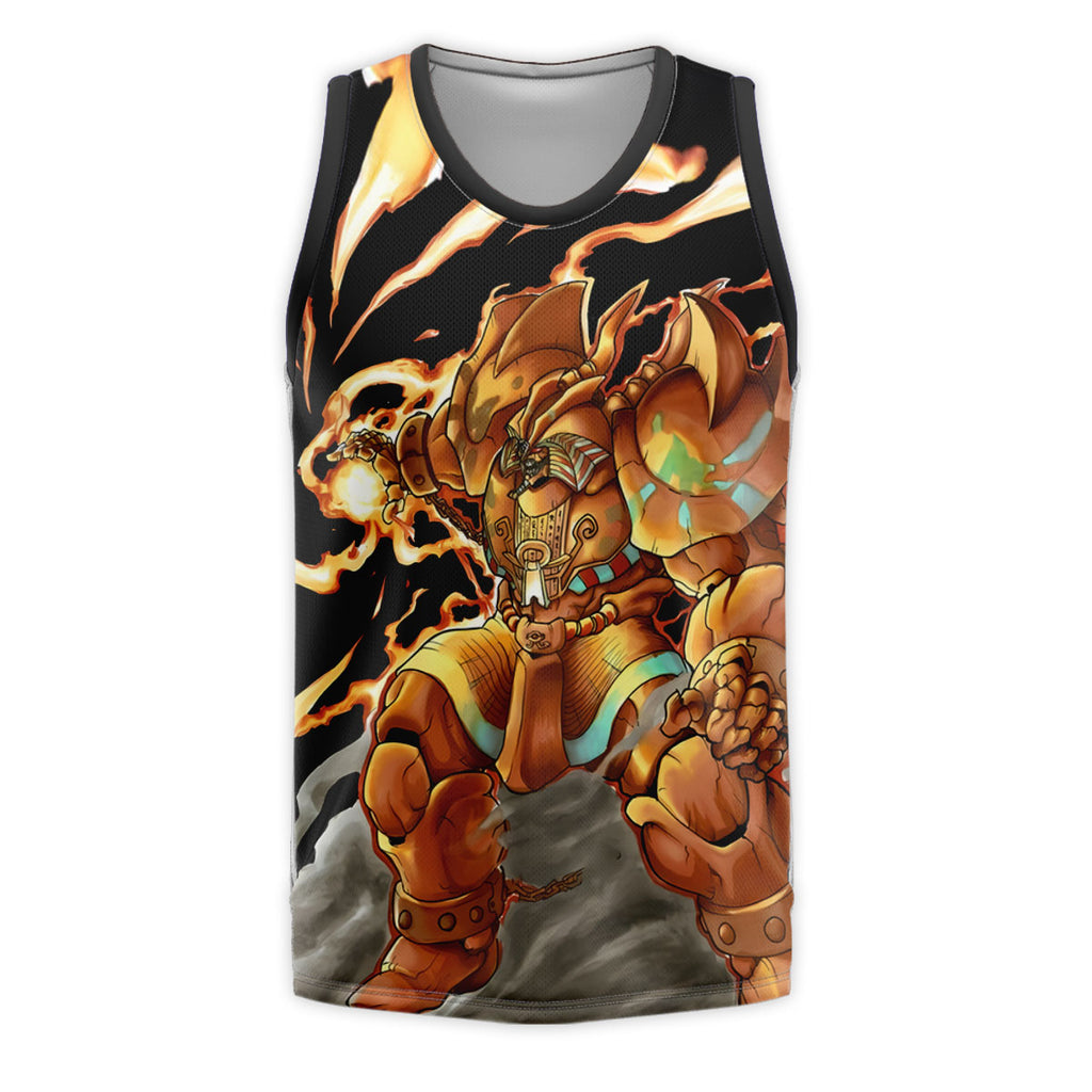 Yugioh Exodia Surrounded By Orange Flames Anime Apparel
