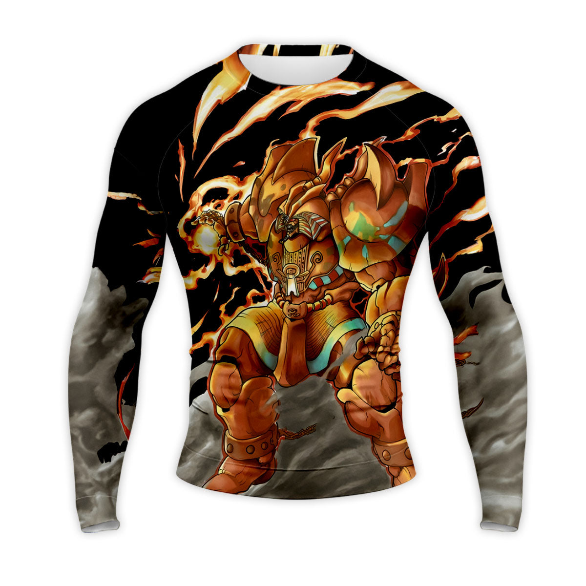 Yugioh Exodia Surrounded By Orange Flames Anime Apparel