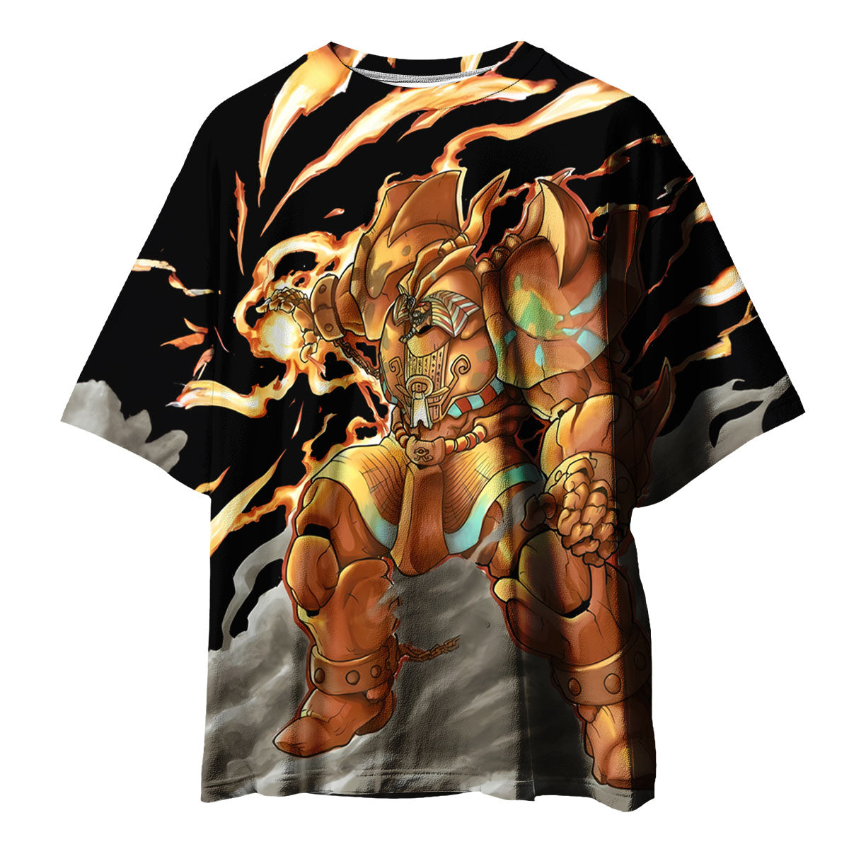 Yugioh Exodia Surrounded By Orange Flames Anime Apparel