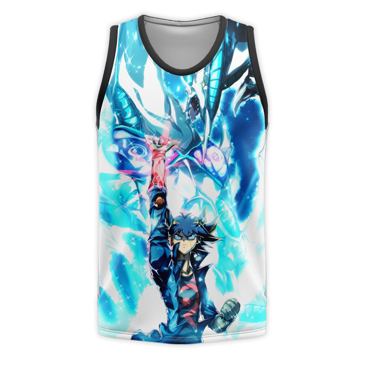 Yugioh Fudo Yusei With Stardust Dragon In Duel Anime Apparel