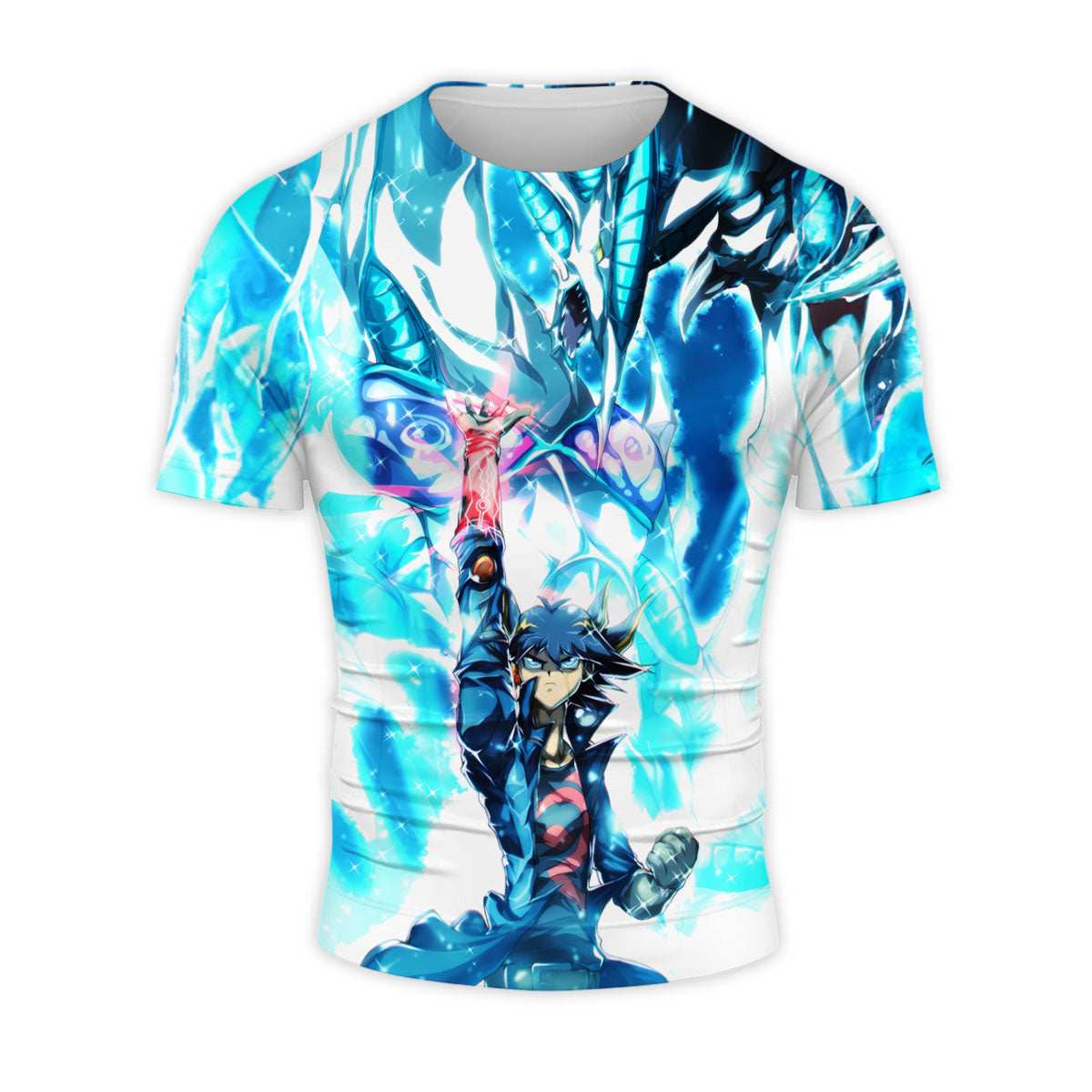 Yugioh Fudo Yusei With Stardust Dragon In Duel Anime Apparel
