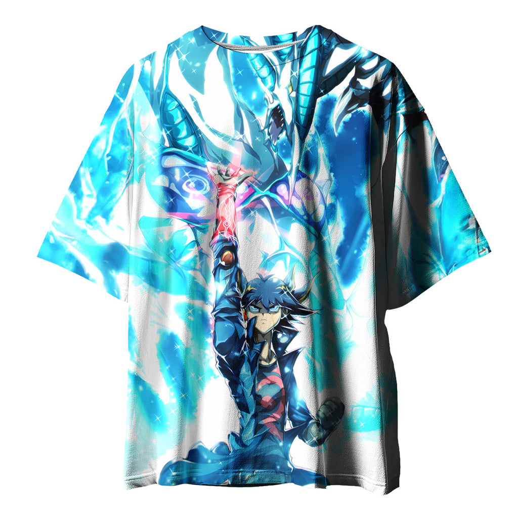 Yugioh Fudo Yusei With Stardust Dragon In Duel Anime Apparel