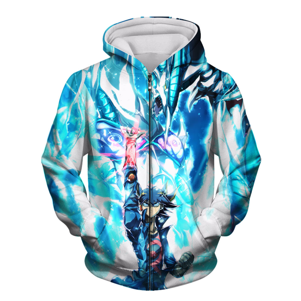 Yugioh Fudo Yusei With Stardust Dragon In Duel Anime Apparel