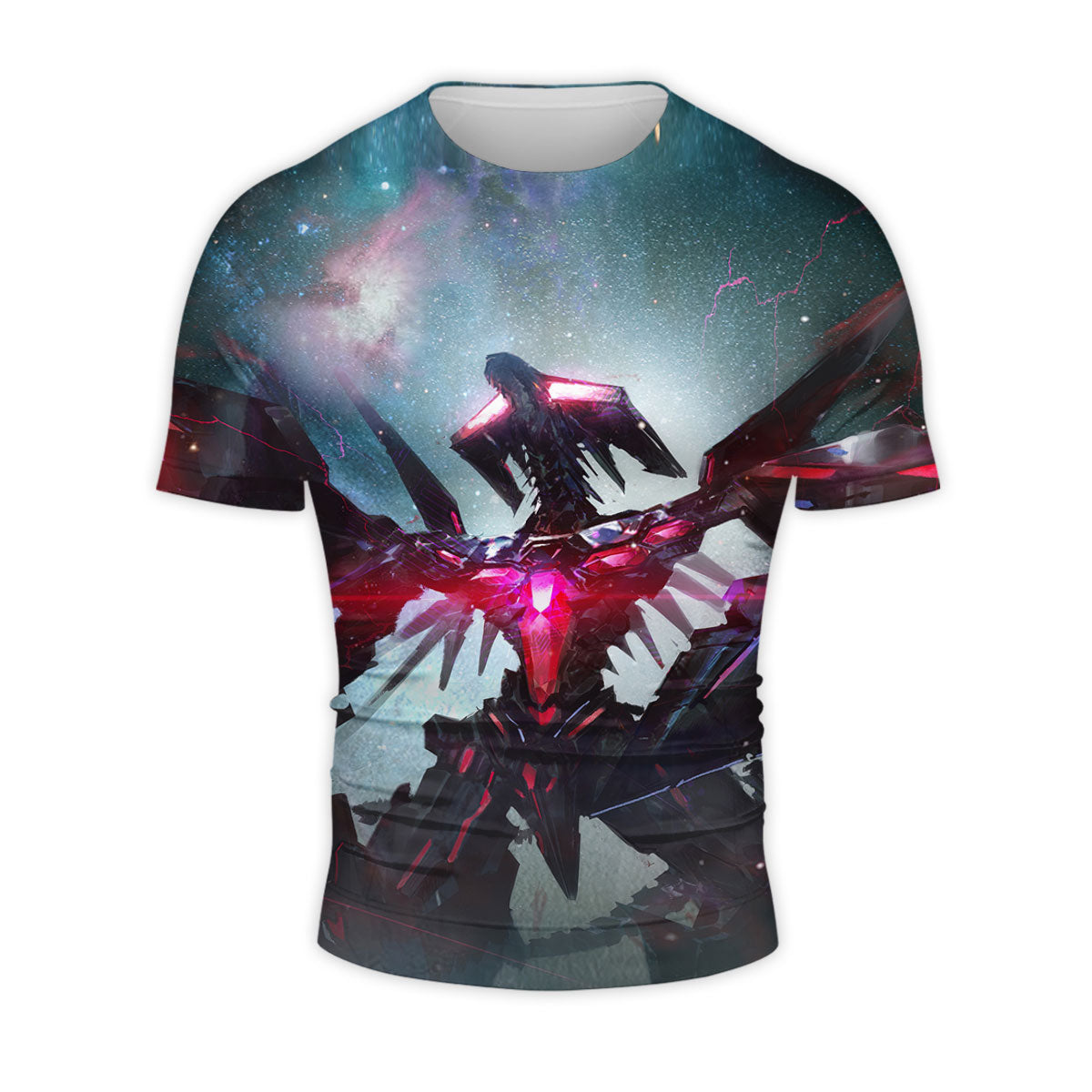 Yugioh Galaxyeyes Tachyon Dragon Red Amidst Cosmic Space Anime Apparel