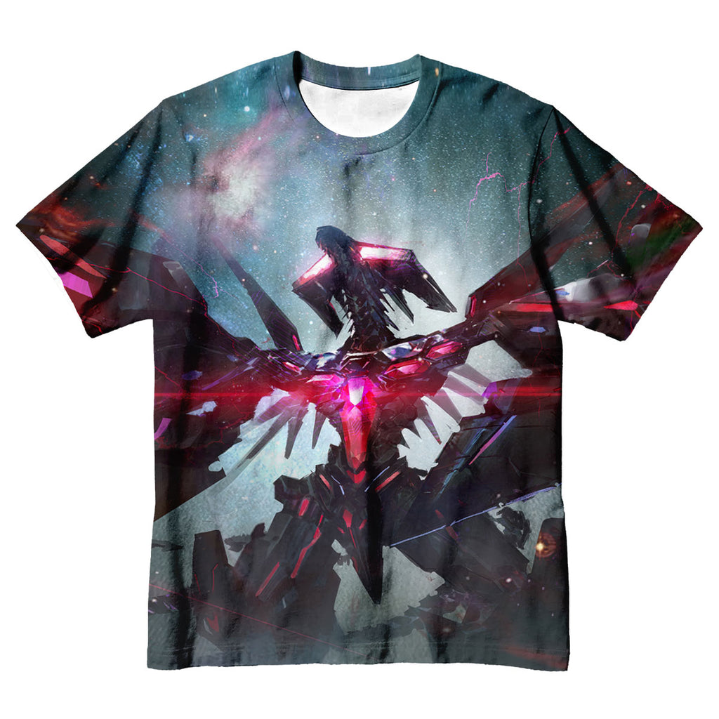 Yugioh Galaxyeyes Tachyon Dragon Red Amidst Cosmic Space Anime Apparel