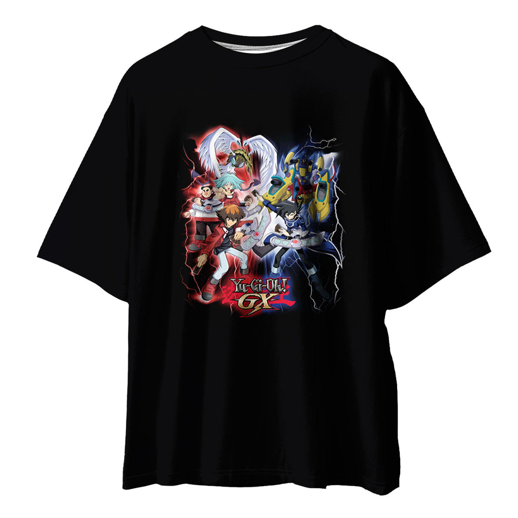 Yugioh Gx Jaden Yuki Showcasing Red And Blue Elemental Effects Anime Apparel