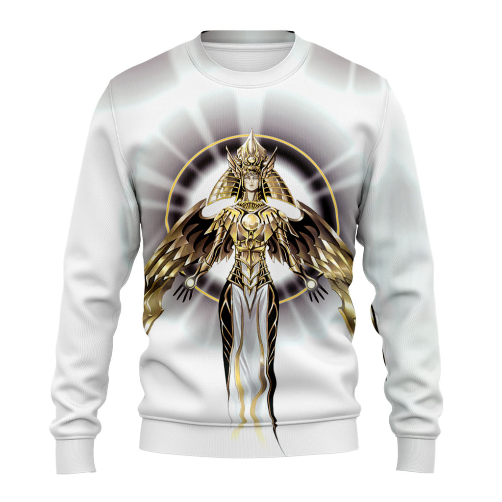 Yugioh Holactie The Creator Of Light Golden White Radiance Anime Apparel