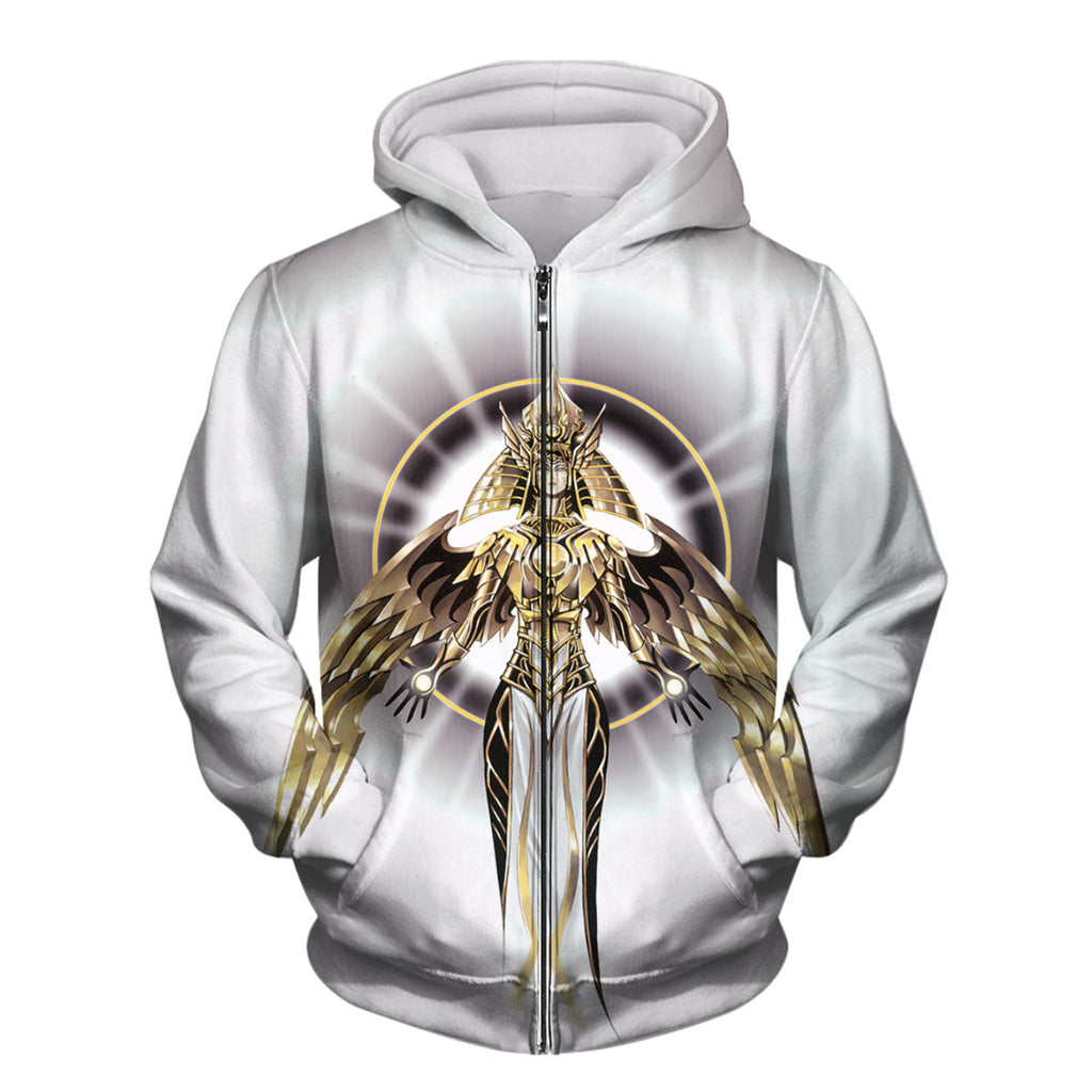 Yugioh Holactie The Creator Of Light Golden White Radiance Anime Apparel