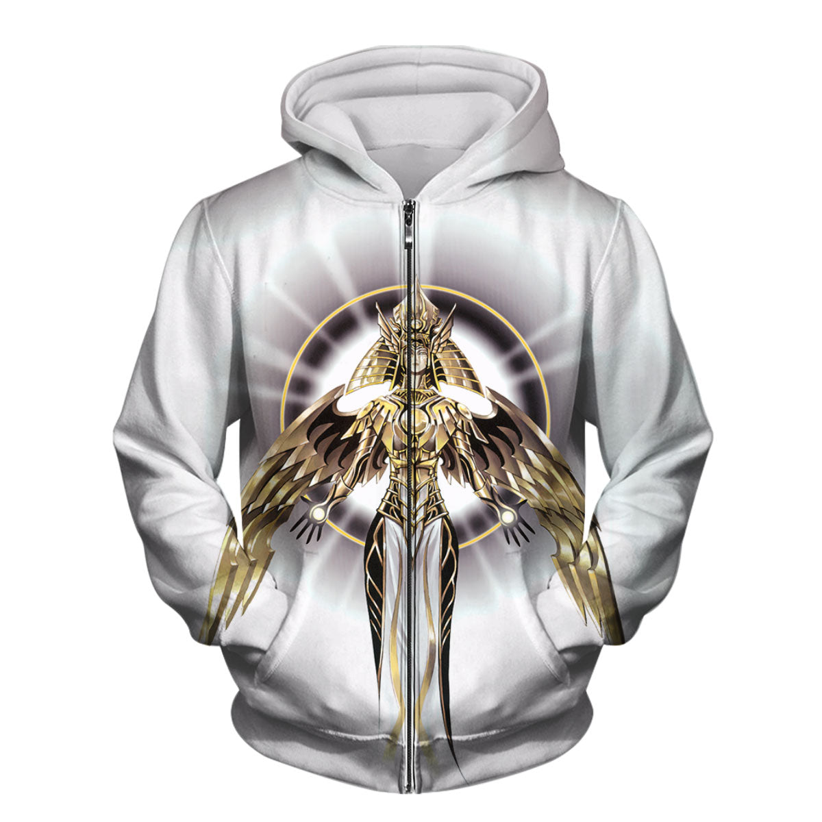 Yugioh Holactie The Creator Of Light Golden White Radiance Anime Apparel