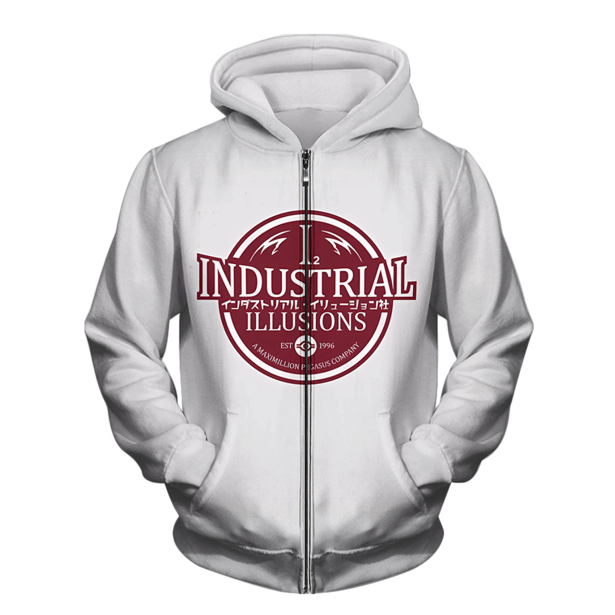 Yugioh Industrial Illusion Maroon Emblem Logo Anime Apparel
