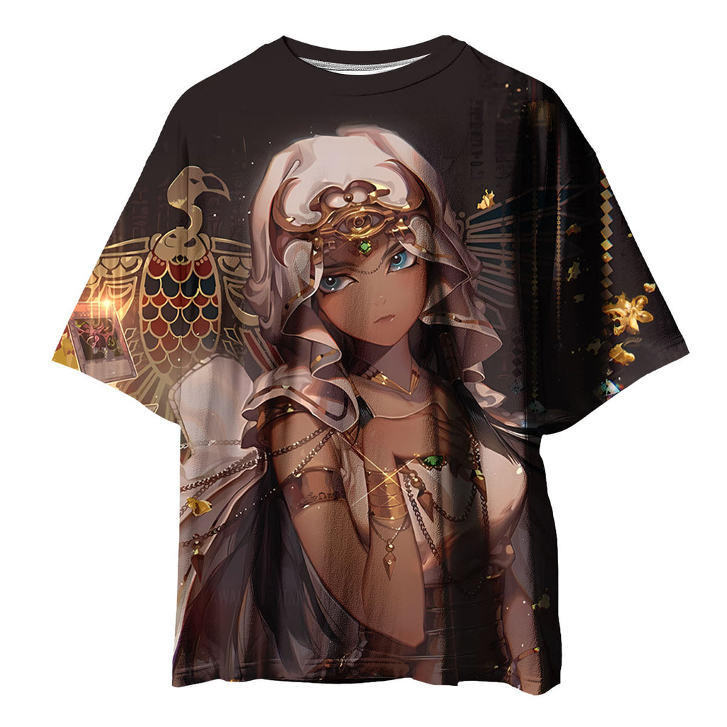 Yugioh Ishizu Holding Golden Card Standing Yugioh Anime Apparel