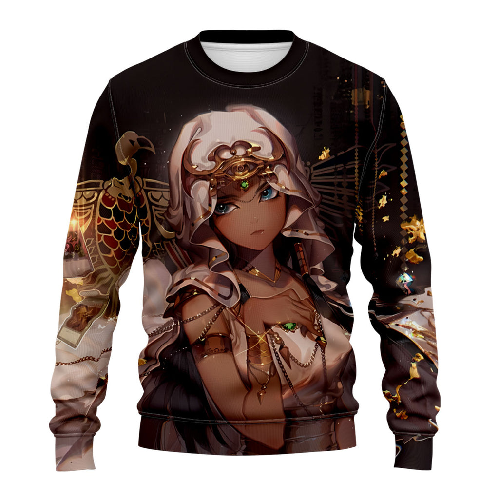 Yugioh Ishizu Holding Golden Card Standing Yugioh Anime Apparel