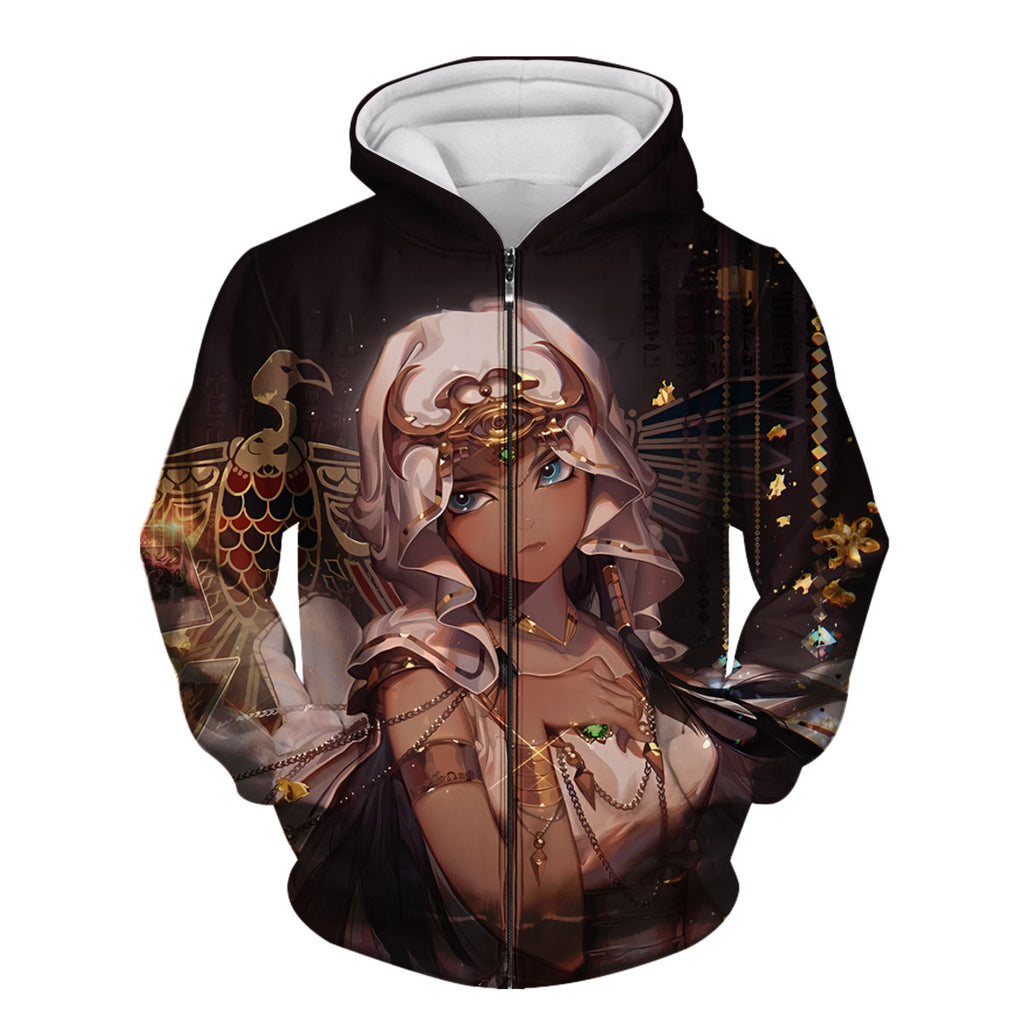 Yugioh Ishizu Holding Golden Card Standing Yugioh Anime Apparel