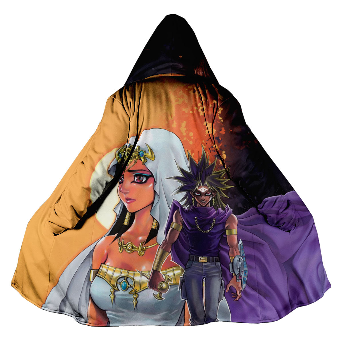Yugioh Ishizu Ishtar And Marik Ishtar Standing In Battle Anime Apparel