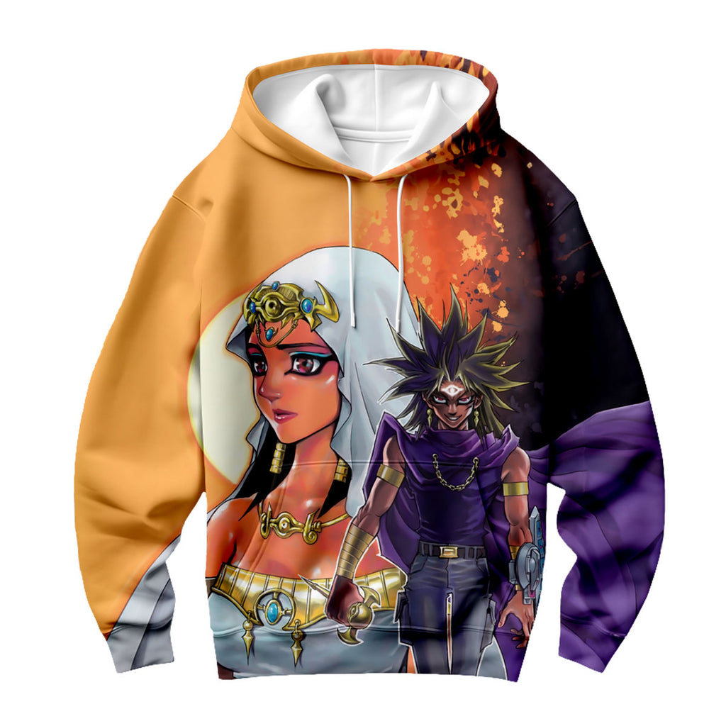 Yugioh Ishizu Ishtar And Marik Ishtar Standing In Battle Anime Apparel