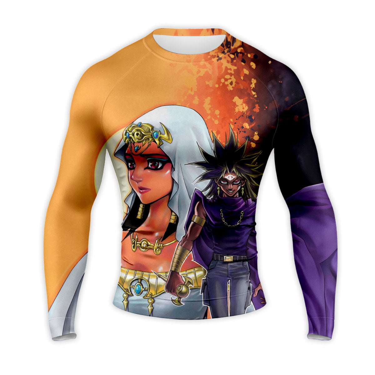 Yugioh Ishizu Ishtar And Marik Ishtar Standing In Battle Anime Apparel