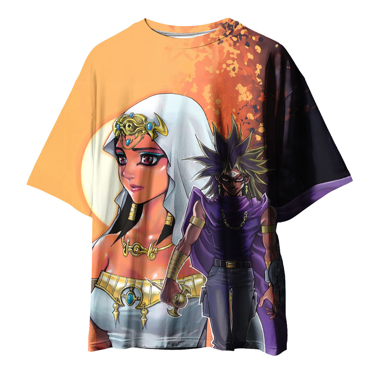 Yugioh Ishizu Ishtar And Marik Ishtar Standing In Battle Anime Apparel