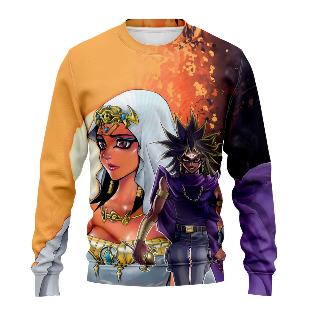 Yugioh Ishizu Ishtar And Marik Ishtar Standing In Battle Anime Apparel