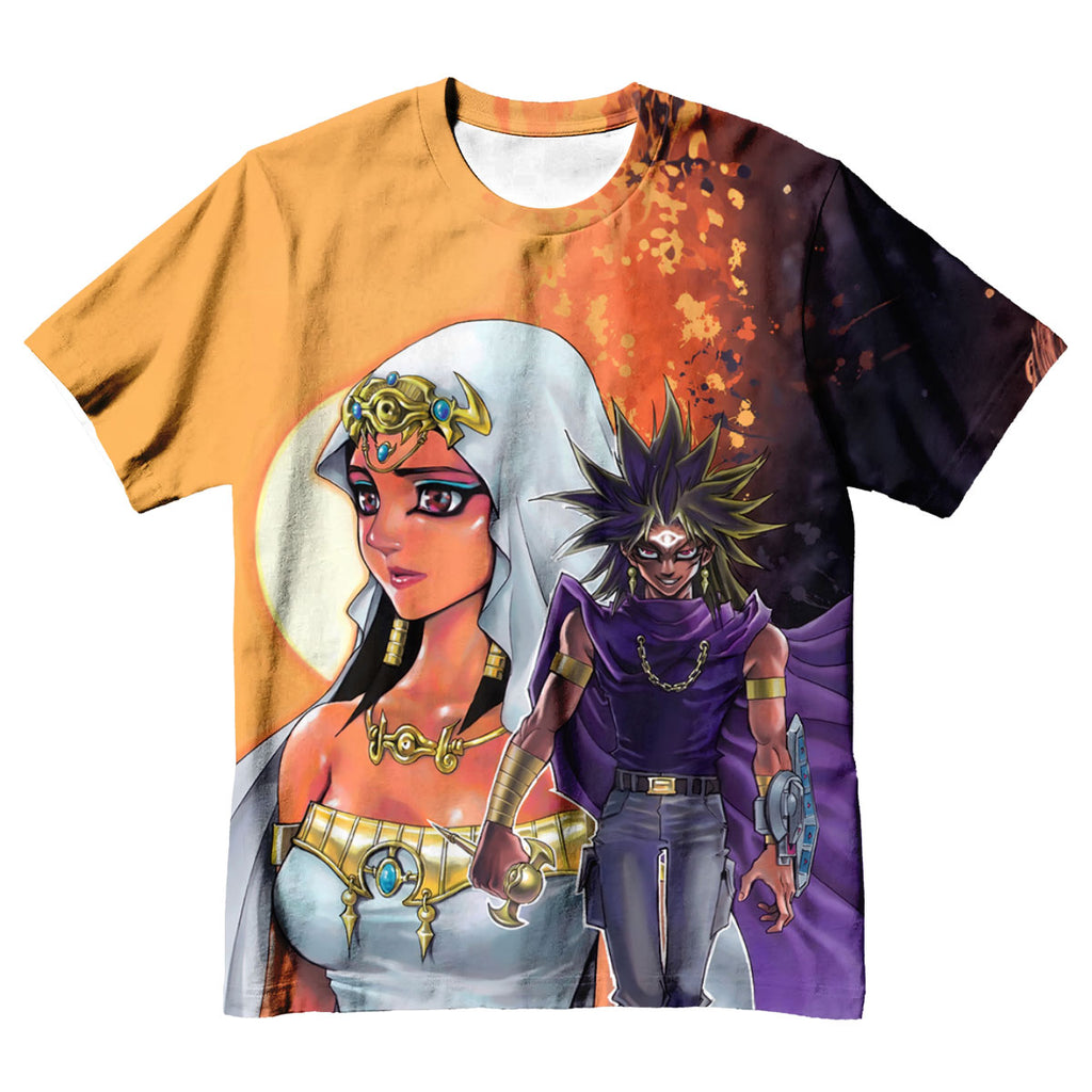 Yugioh Ishizu Ishtar And Marik Ishtar Standing In Battle Anime Apparel