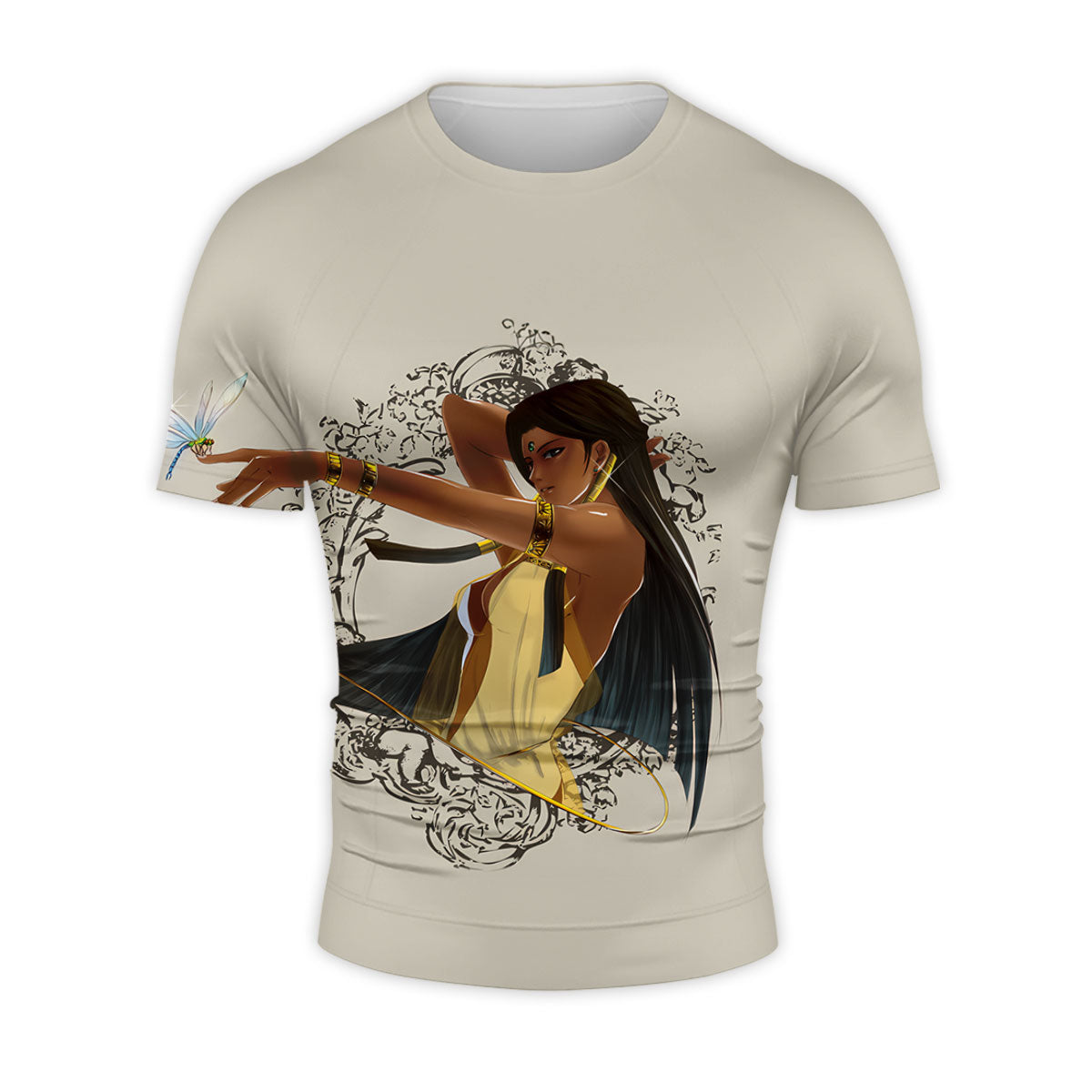 Yugioh Ishizu Ishtar Standing Beside Beige Dragonfly Anime Apparel