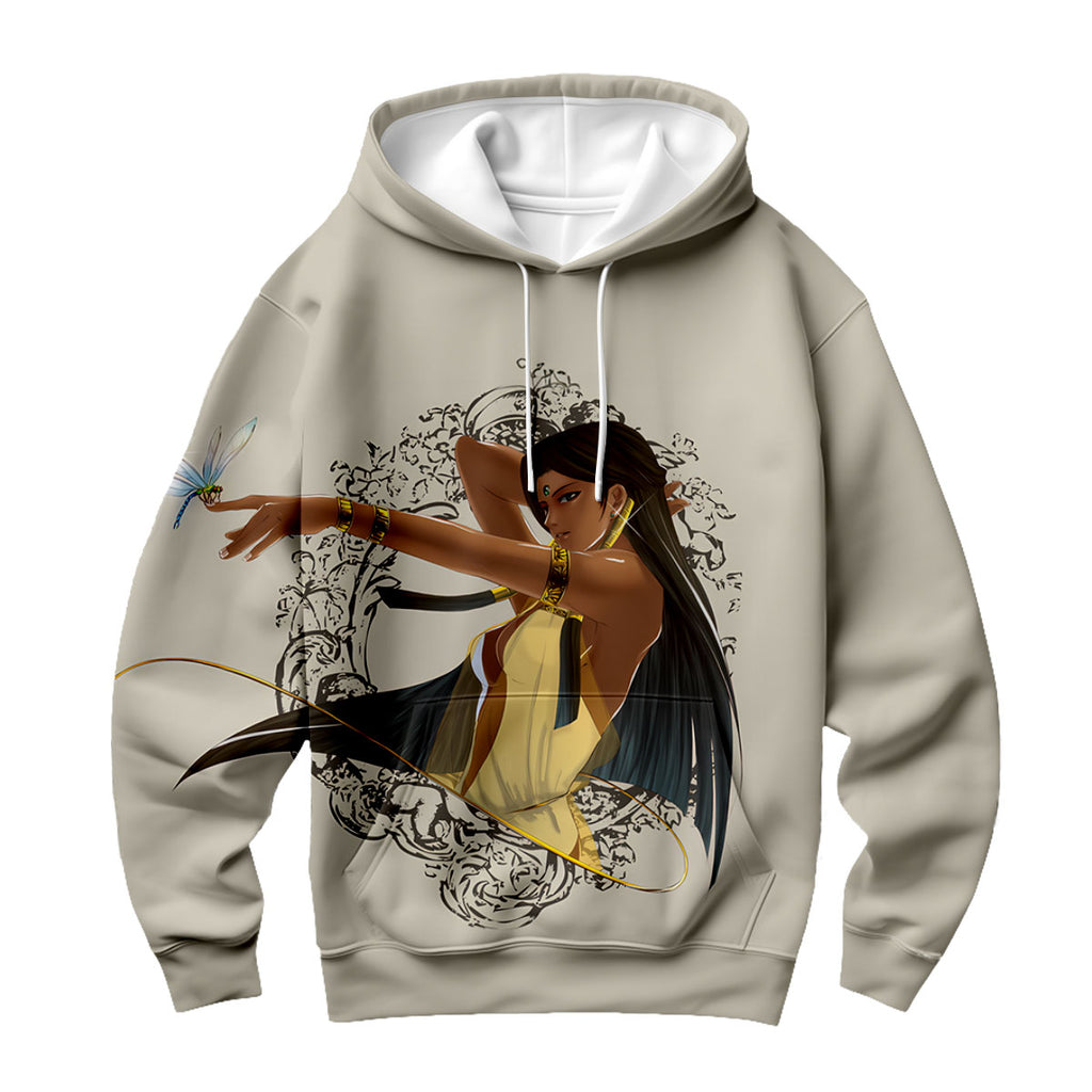 Yugioh Ishizu Ishtar Standing Beside Beige Dragonfly Anime Apparel