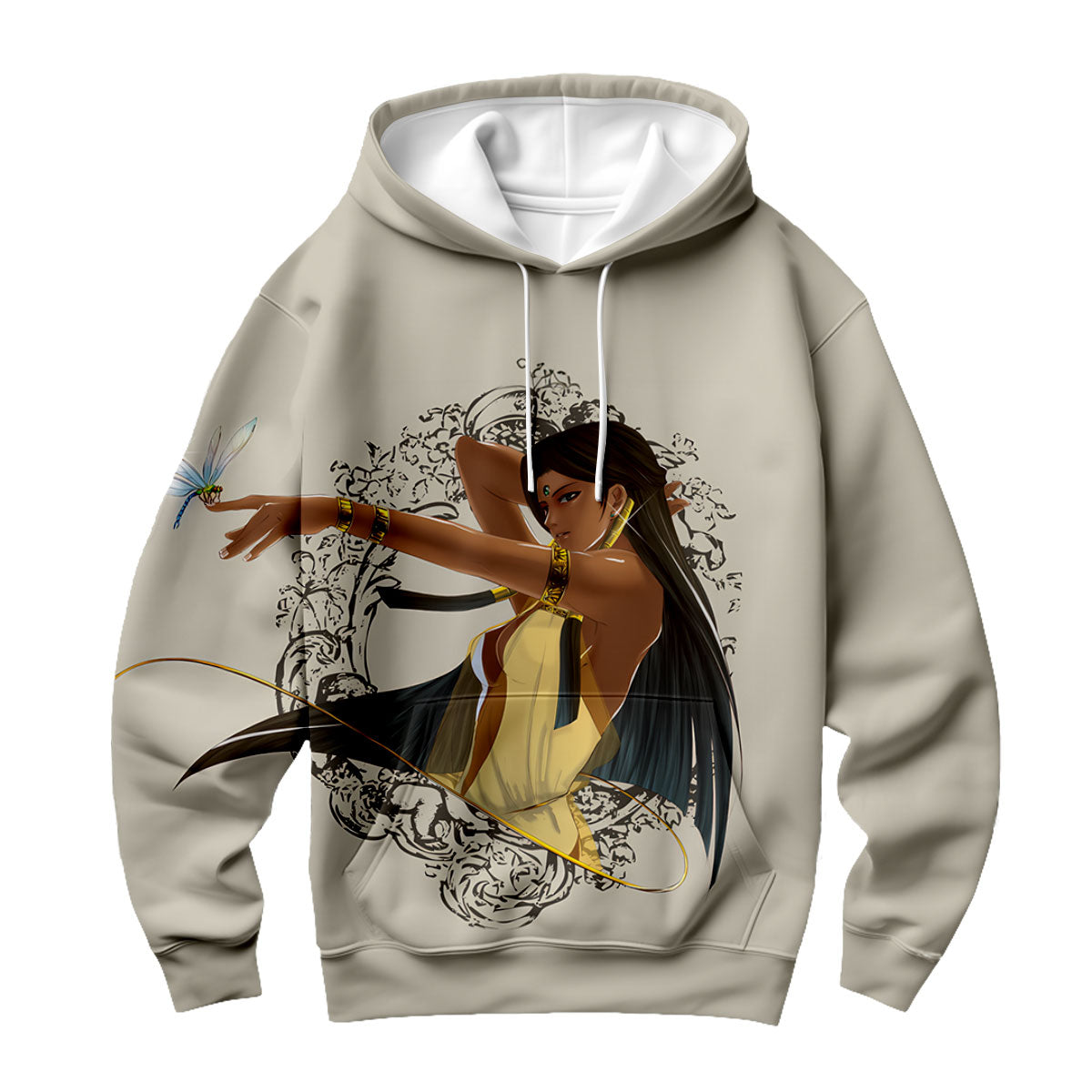 Yugioh Ishizu Ishtar Standing Beside Beige Dragonfly Anime Apparel
