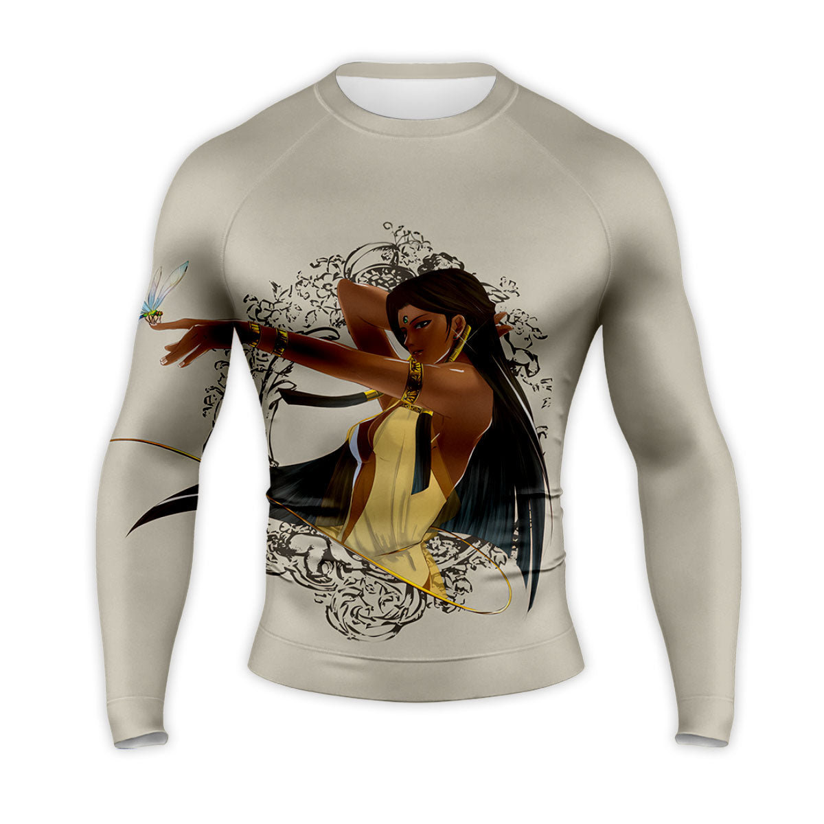 Yugioh Ishizu Ishtar Standing Beside Beige Dragonfly Anime Apparel