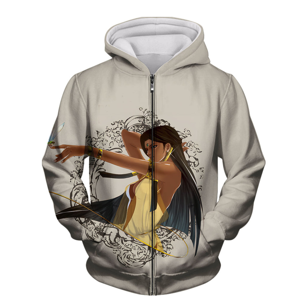 Yugioh Ishizu Ishtar Standing Beside Beige Dragonfly Anime Apparel