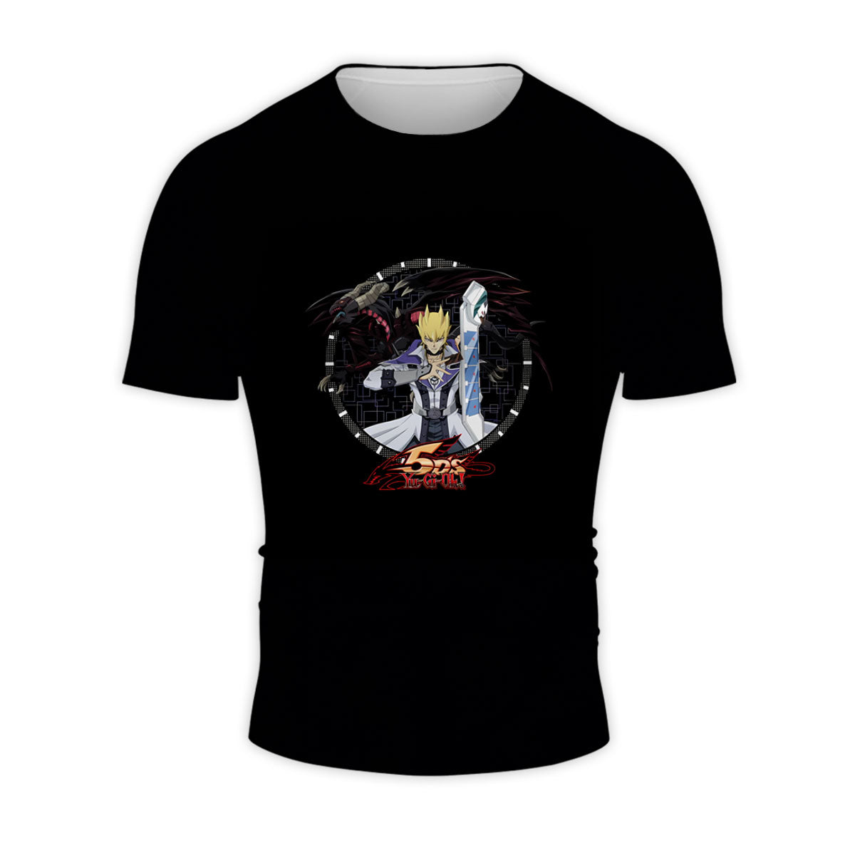 Yugioh Jack Atlas Inside Black Circular Frame Anime Apparel