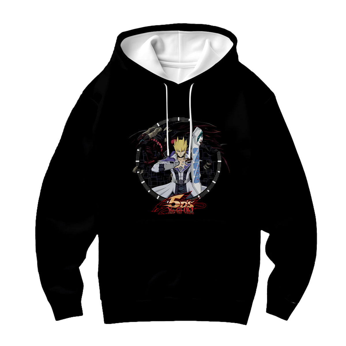 Yugioh Jack Atlas Inside Black Circular Frame Anime Apparel