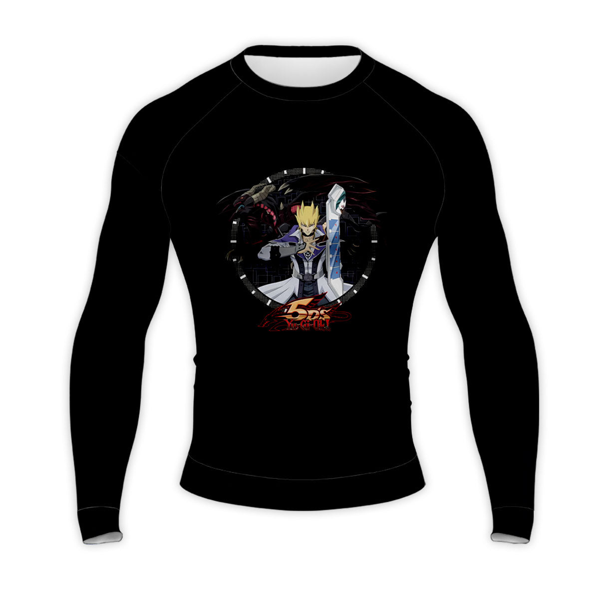 Yugioh Jack Atlas Inside Black Circular Frame Anime Apparel
