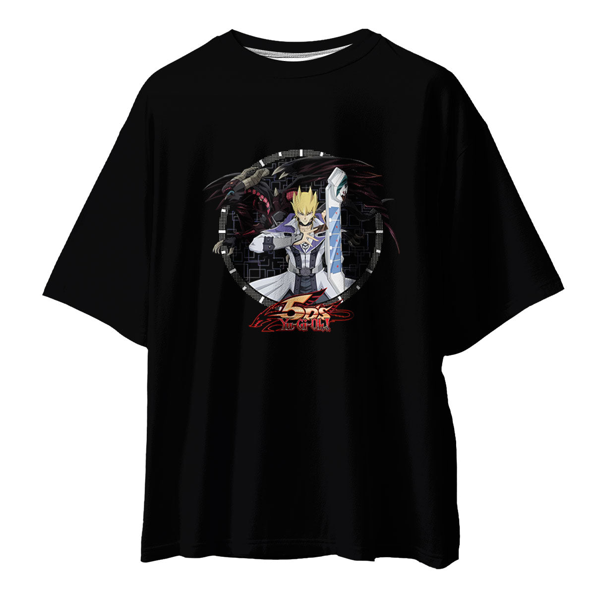 Yugioh Jack Atlas Inside Black Circular Frame Anime Apparel