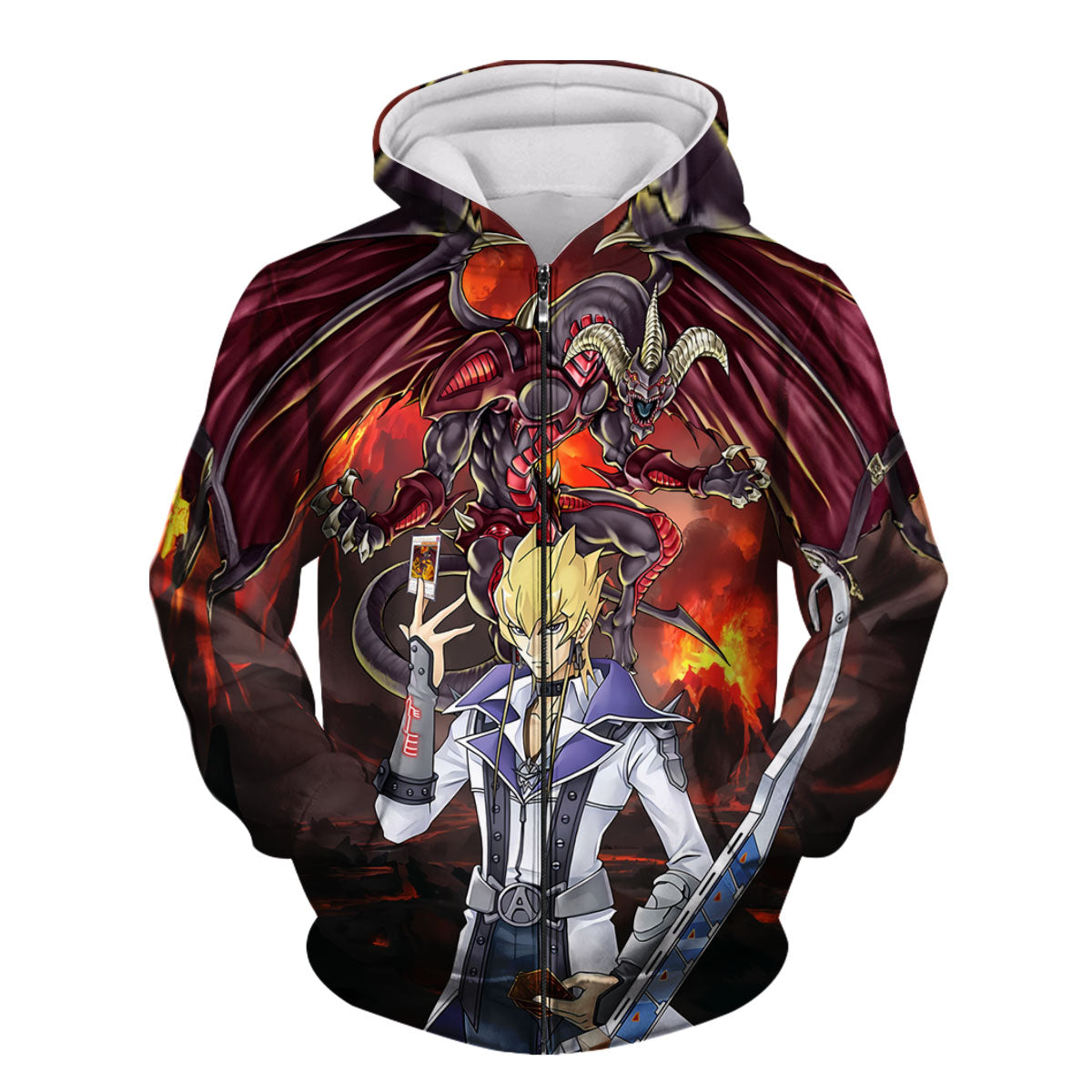 Yugioh Jack Atlas Summoning Red Dragon Anime Apparel