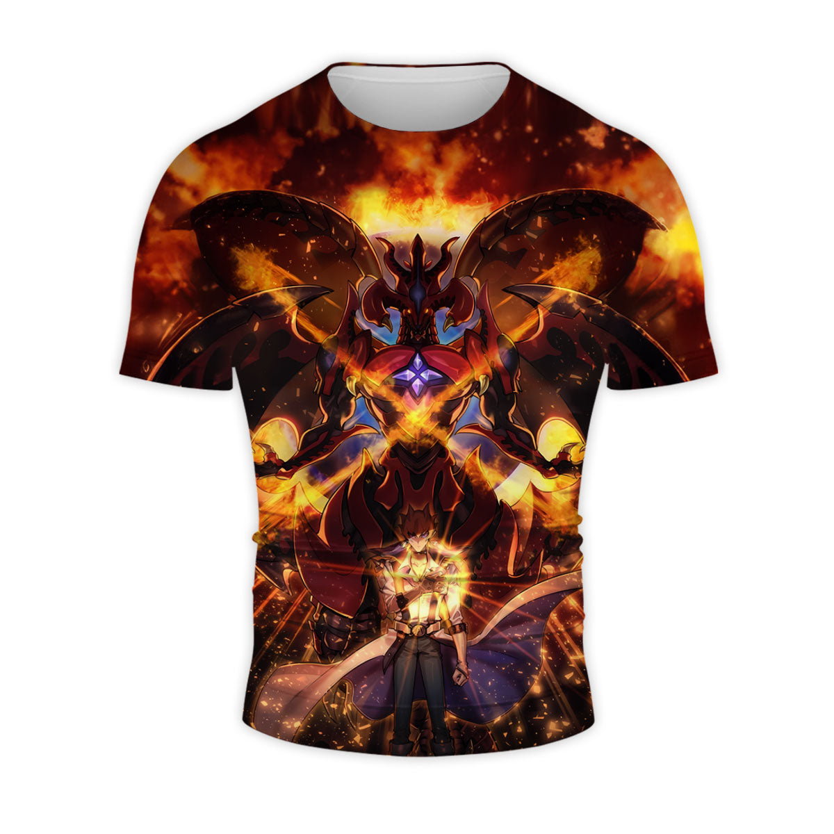 Yugioh Jack Atlas Summoning Red Dragon In Duel Anime Apparel