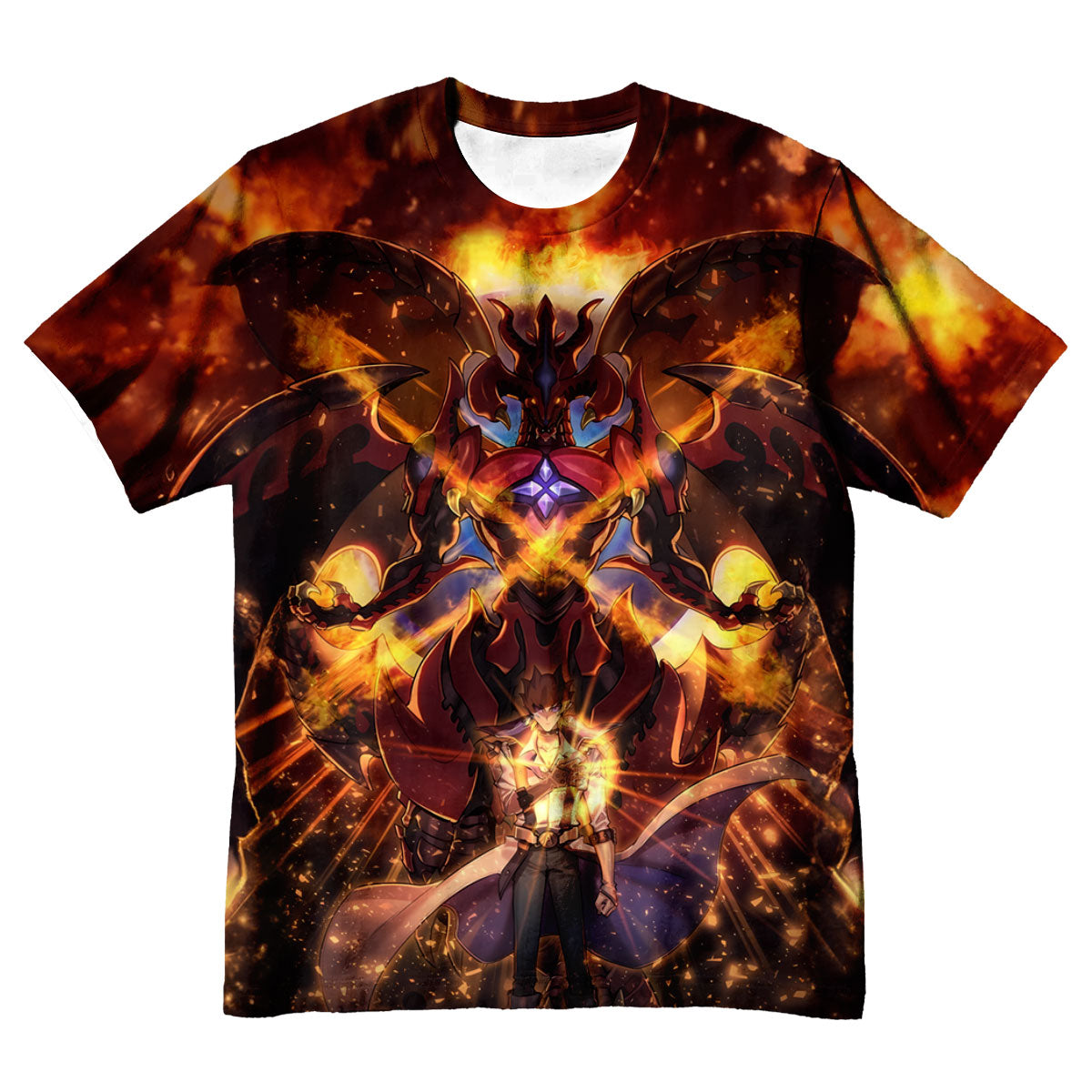 Yugioh Jack Atlas Summoning Red Dragon In Duel Anime Apparel