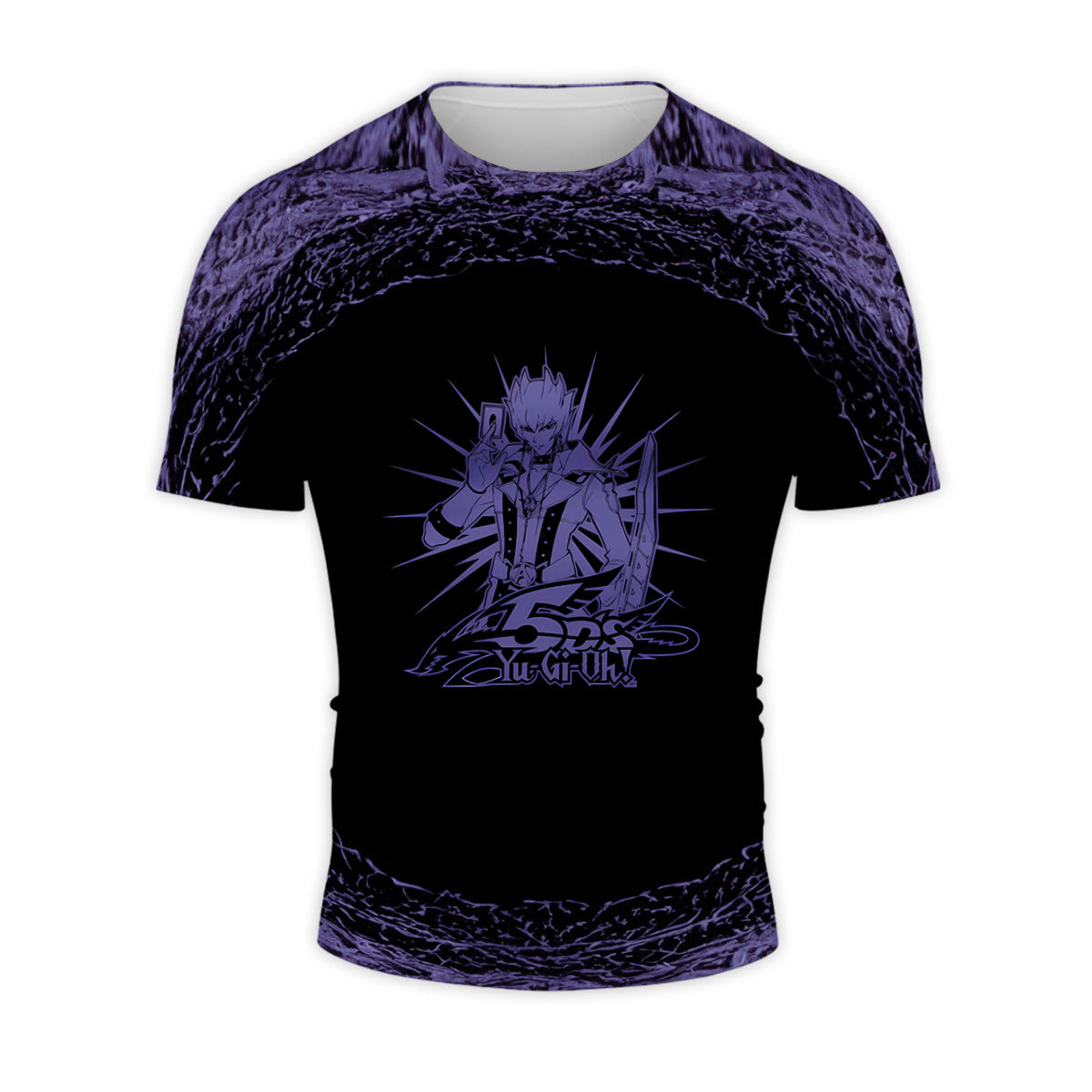 Yugioh! Jack Atlas Surrounded By Glowing Purple Circle Anime Apparel