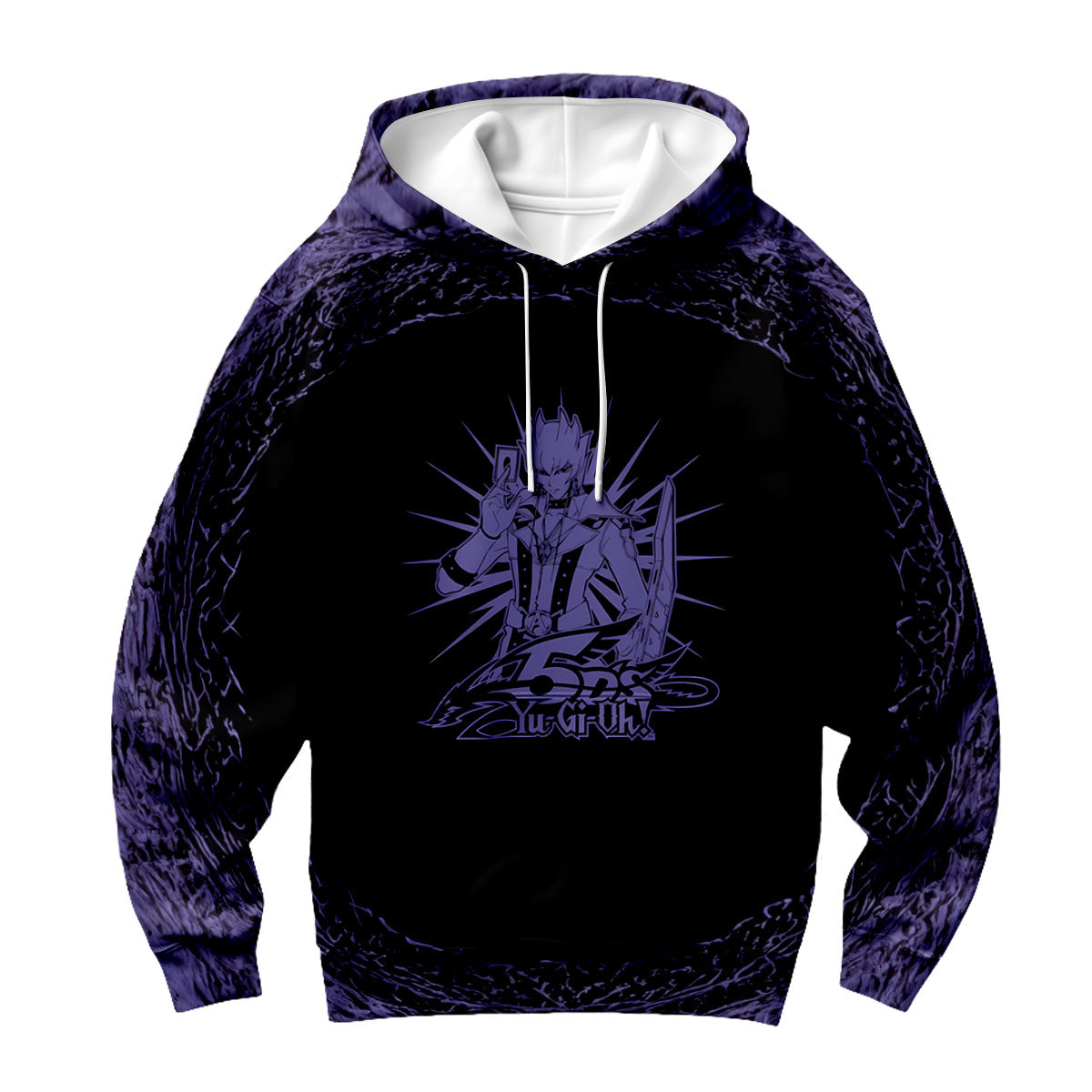 Yugioh! Jack Atlas Surrounded By Glowing Purple Circle Anime Apparel